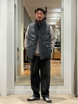 小松マテーレ スタンドカラー ダウンベスト ―700FP 撥水機能―