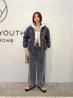 ナイロンパデッド スタンドカラーブルゾン