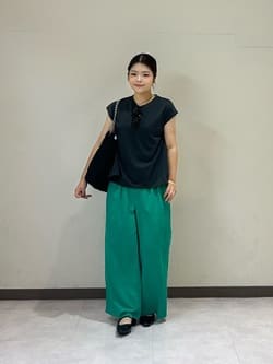 タック ワイド パンツ ―撥水―