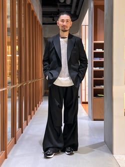 sulvam＞ Tuck Wide Slacks/タック ワイドスラックス