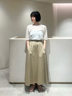 conte＞クルーネック ニットTシャツ
