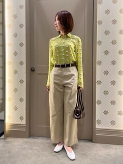 LOEFF＞コットン チノパンツ