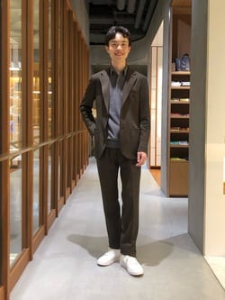 ジャージ ノープリーツ テーパード スラックス COMFORT EASY―MODEL