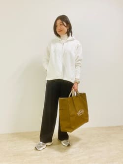リブ タートルネック ニット