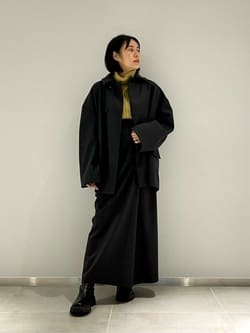 IIROT＞スタンドフォールカラー コート