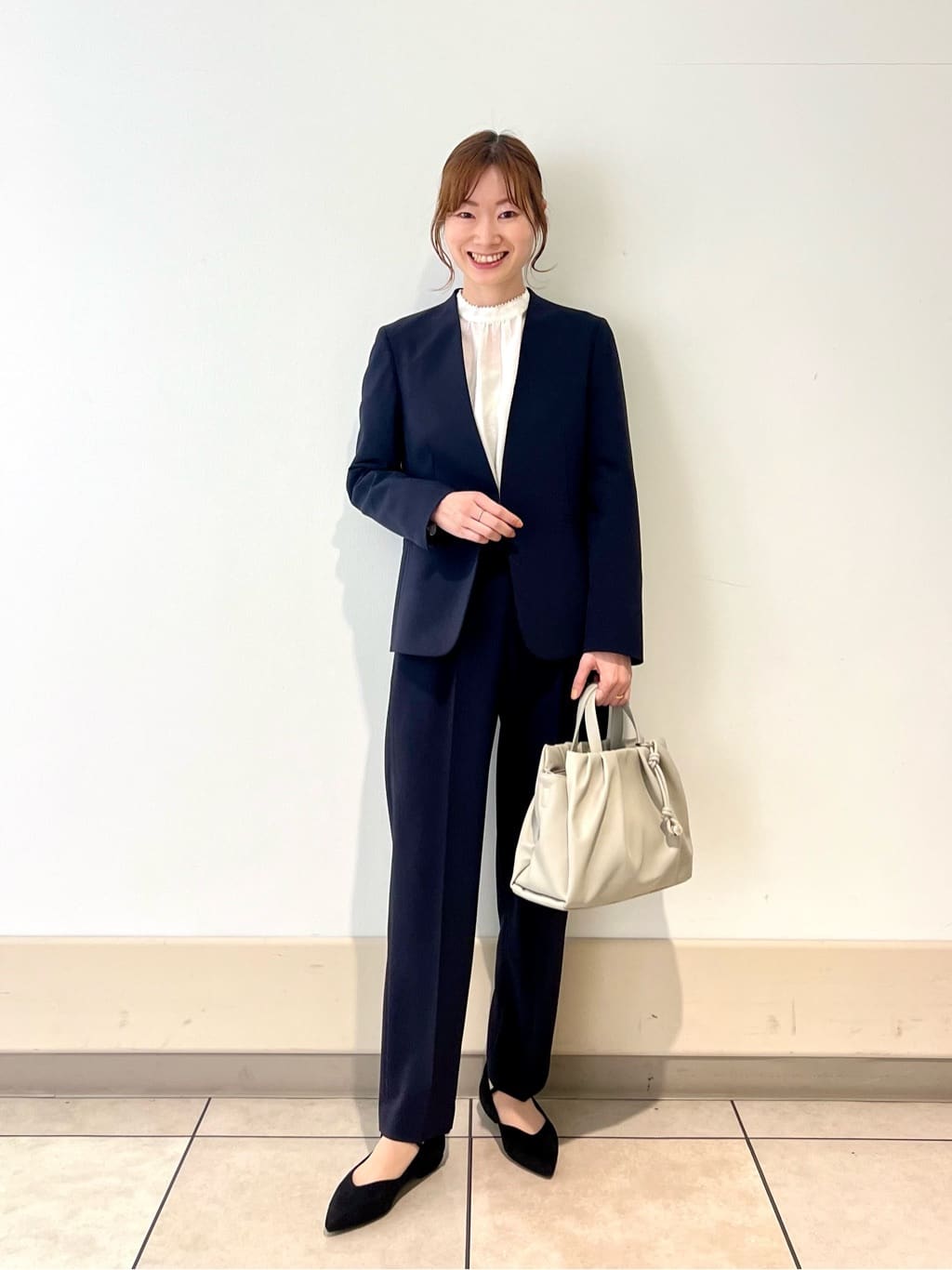 ユナイテッドアローズ グリーンレーベル リラクシングのノーカラー