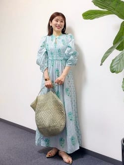 ne Quittez pas]コットンジャガード リリープリント シャーリング
