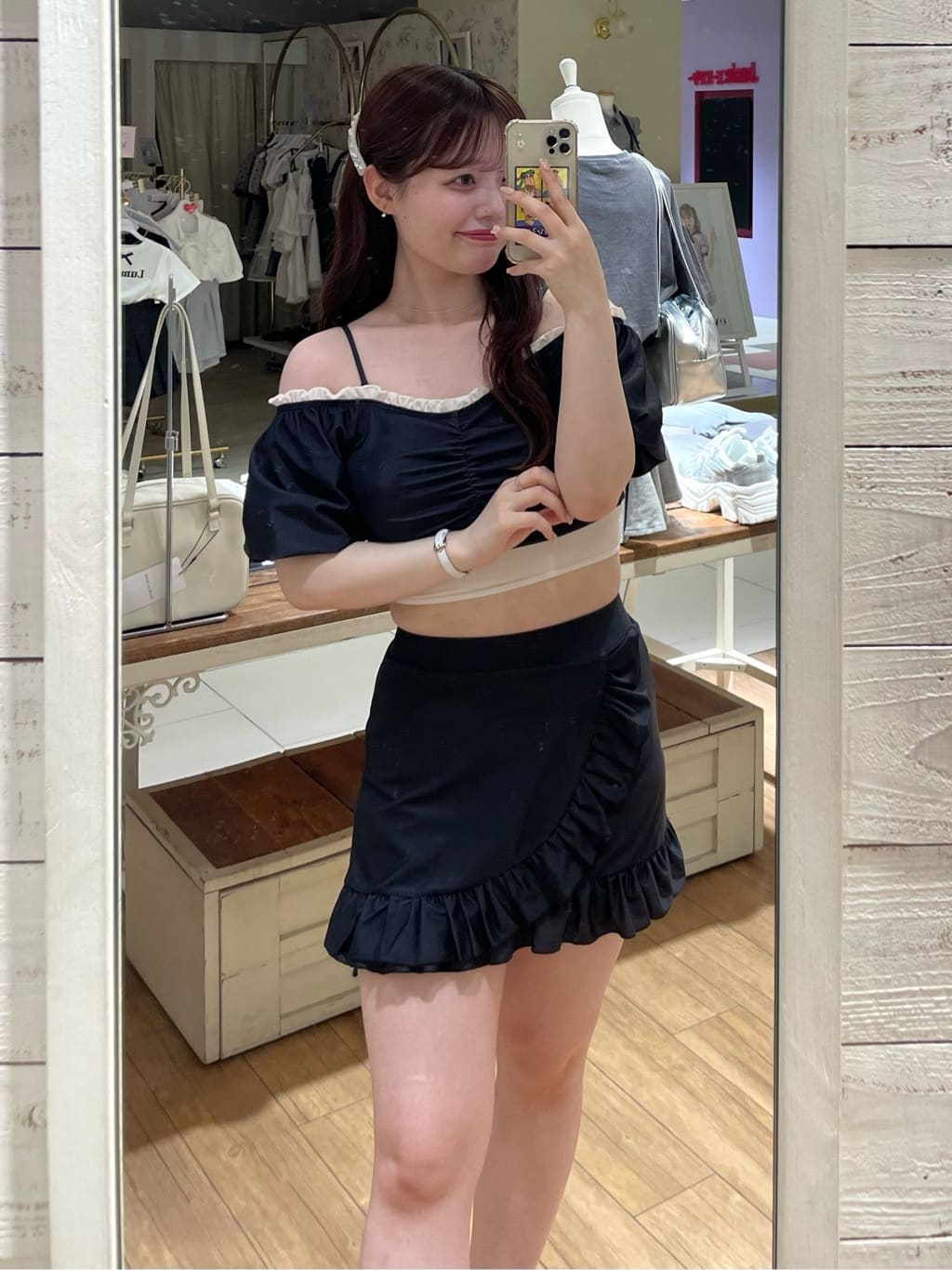 新色追加】後ろリボンオフショルswim wear | OLIVE des OLIVE(オリーブ