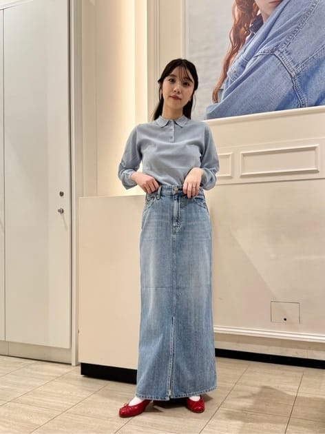 To b. by agnes b. x RED CARD TOKYO Denim Long SK ロングデニム
