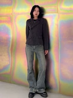 SLY | KNITTING MANNISH TAILORED ジャケット (ジャケット ) |SHEL