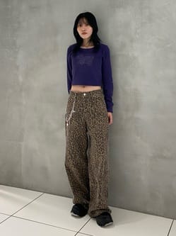 SLY | LEOPARD WIDE LEG PT-D (ワイド ) |SHEL'TTER WEBSTORE