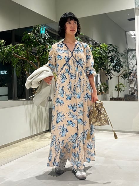 Cotton Rayon Flower Print Piping Dress | Pasand by ne Quittez pas