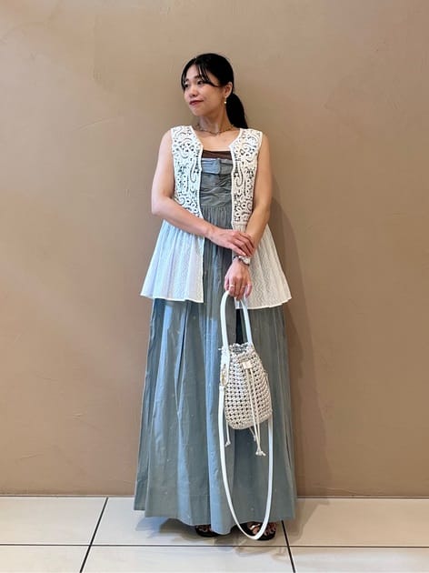 Cotton Organza Embroidery Sleeveless Dress | Pasand by ne Quittez