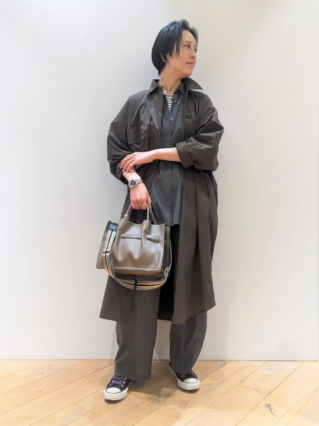 TVドラマ使用商品】Swell/2WAYギャザーオープントートBAG mini｜LOWELL