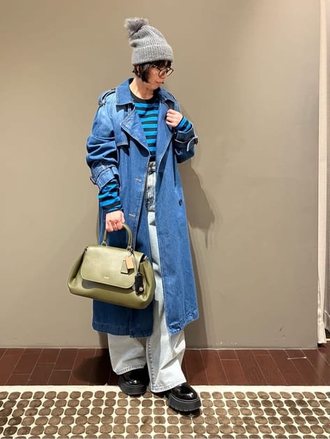 公式】COACH – コーチ | リラックスド デニム トレンチ コート