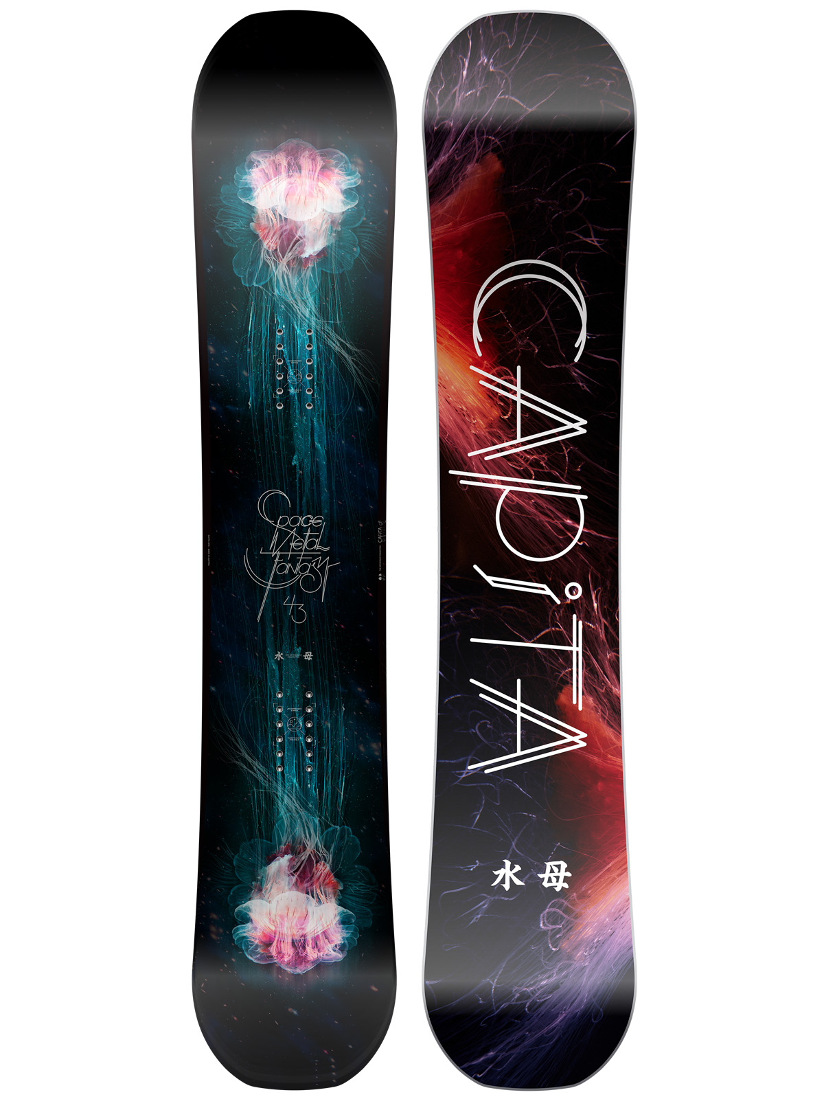 Capita Snowboard Space Metal Fantasy 143 Wmn - multicolor (black