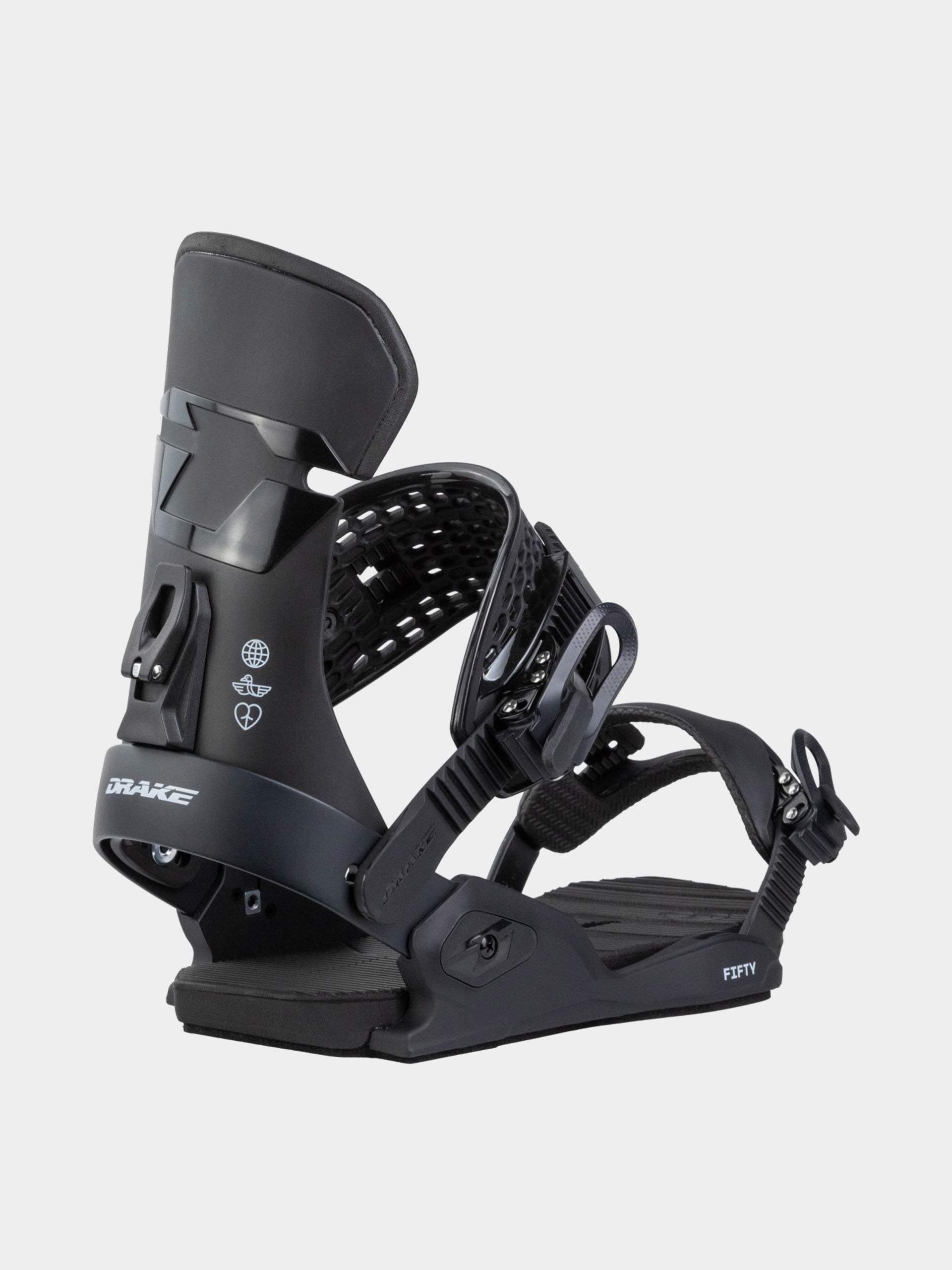 Drake Fifty Snowboard bindings - grey (dark grey/silver)