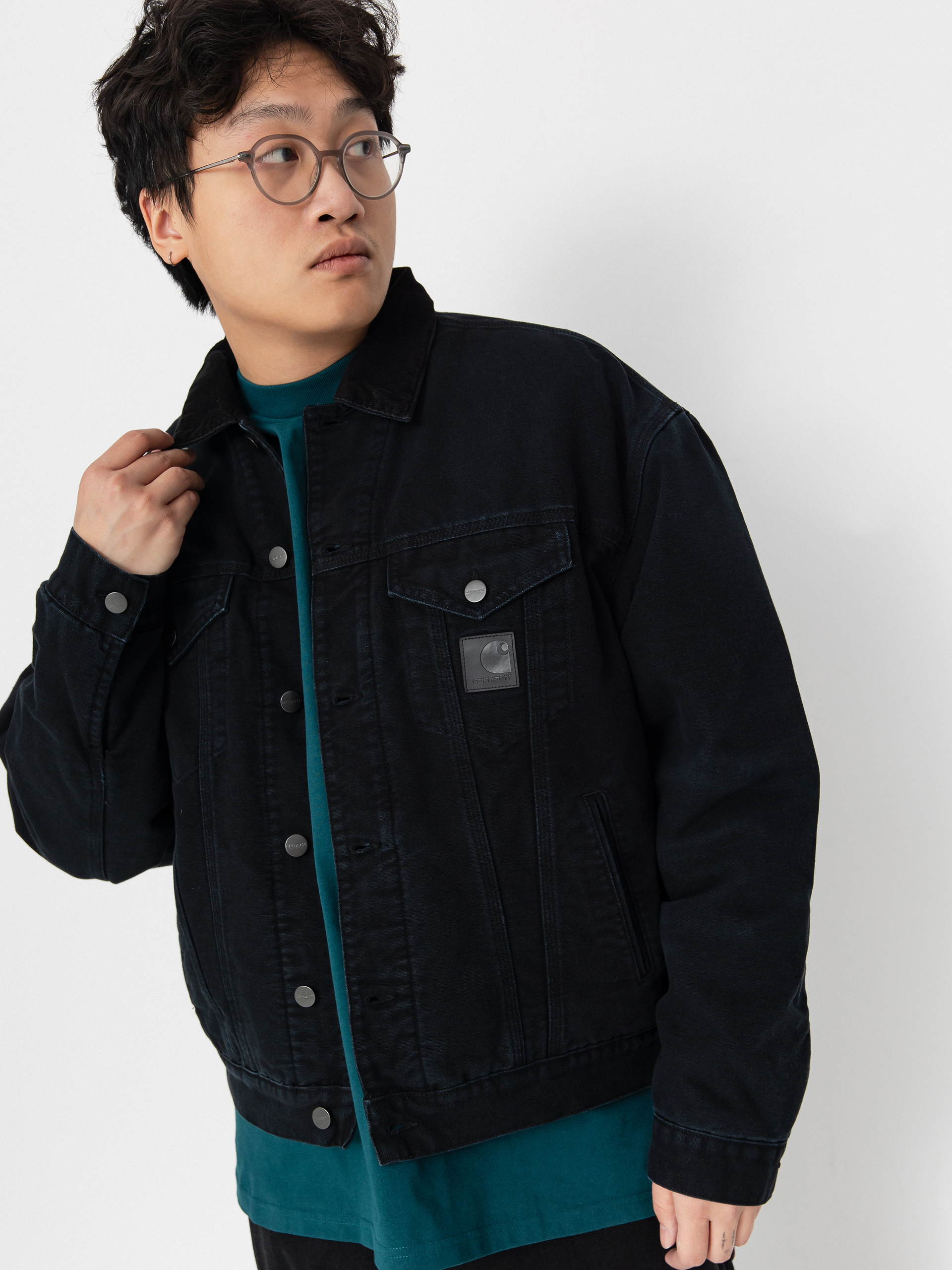 Carhartt WIP Dayton Trucker Jacket - black (black/black)