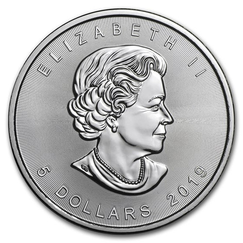 2019 カナダ メイプルリーフ銀貨 1オンス .9999 ファインシルバー