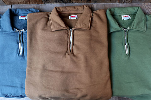HAIF ZIP COLOR SWEAT
