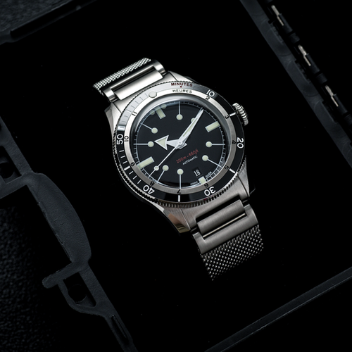 Black Ixdao 5303 automatic SW200-1 wristwatch stainless steel V3
