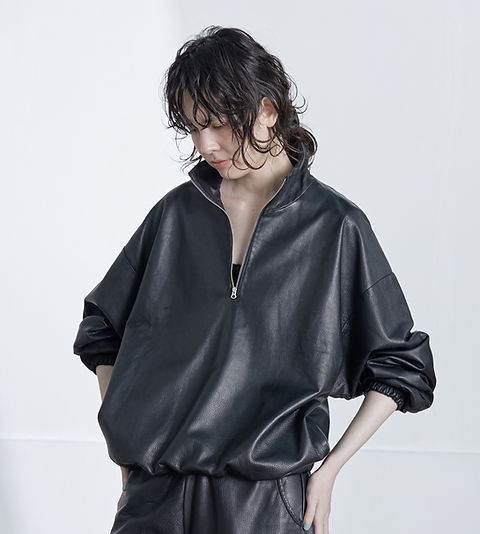 HALF ZIP HIGH NECK BLOUSON | SISII