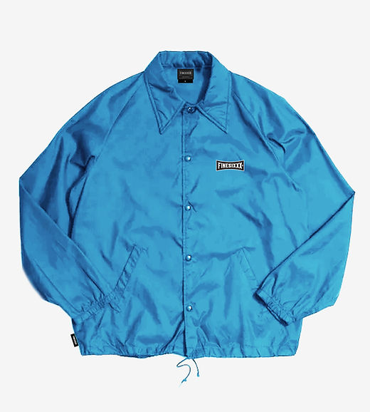 STANDARD LOGO ZIP COACH JACKET - SKY BLUE | FINESIXXX