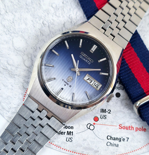 1976 Seiko Type II 0903-8120 Gradient Dress Watch, w/Seiko