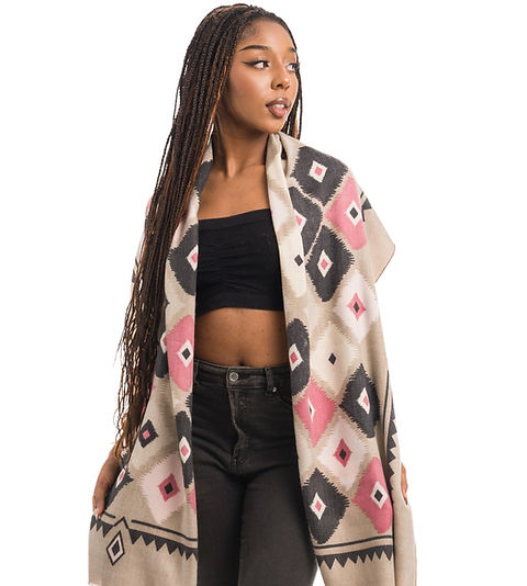 Olmoz Taupe ~ Camel Wool Scarf | IYANA KI