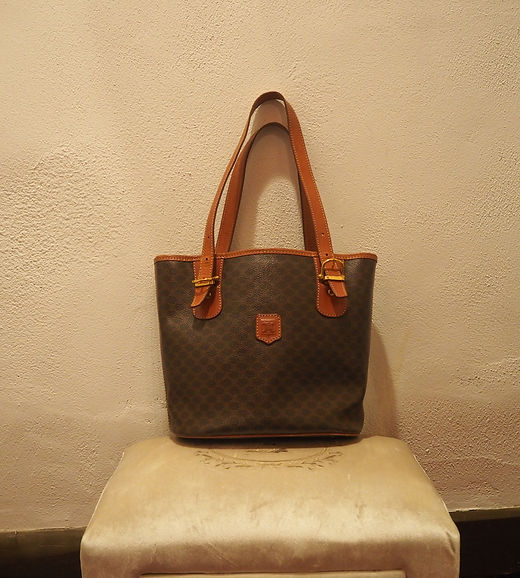 CELINE セリーヌ マカダム柄 バケツ トートバッグ | gracias