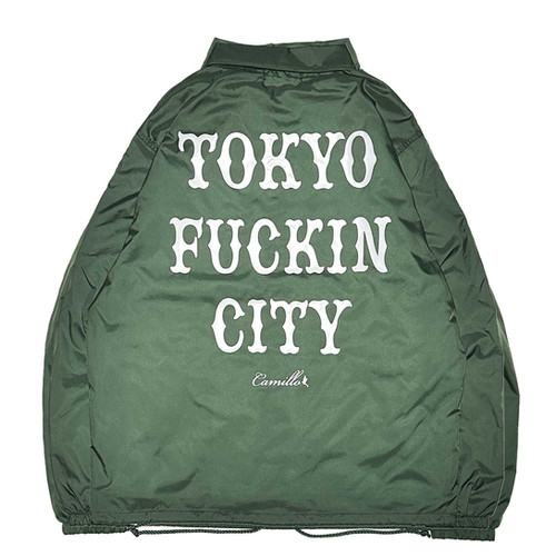 CAMILLO TOKYO FUCKIN CITY COACH JACKET ( GREEN ) | CAMILLO