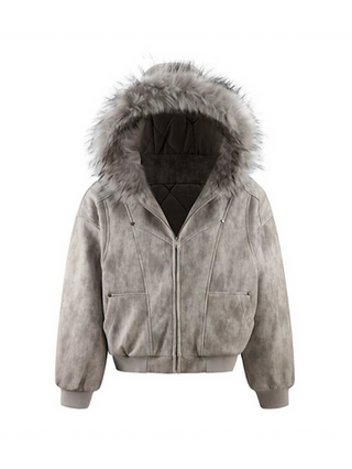 Frost Fur Hooded Jacket | Selonid｜セロニッド