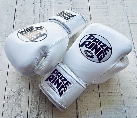 Professional SS boxing gloves All White 8oz/10oz/12oz