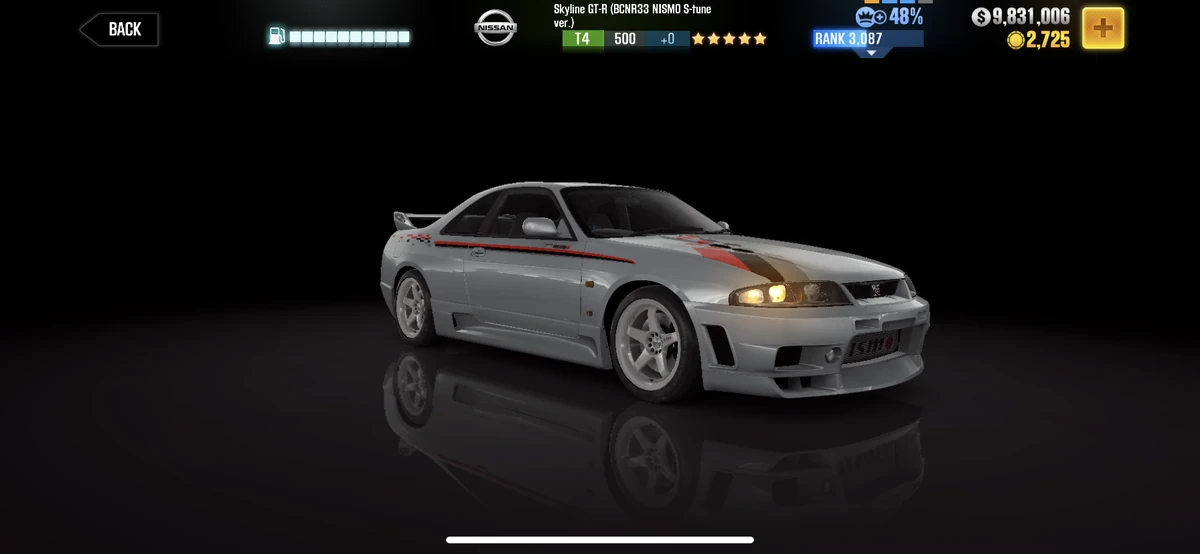 Nissan Skyline GT-R (BCNR33 NISMO S-Tune ver.) | CSR Racing Wiki