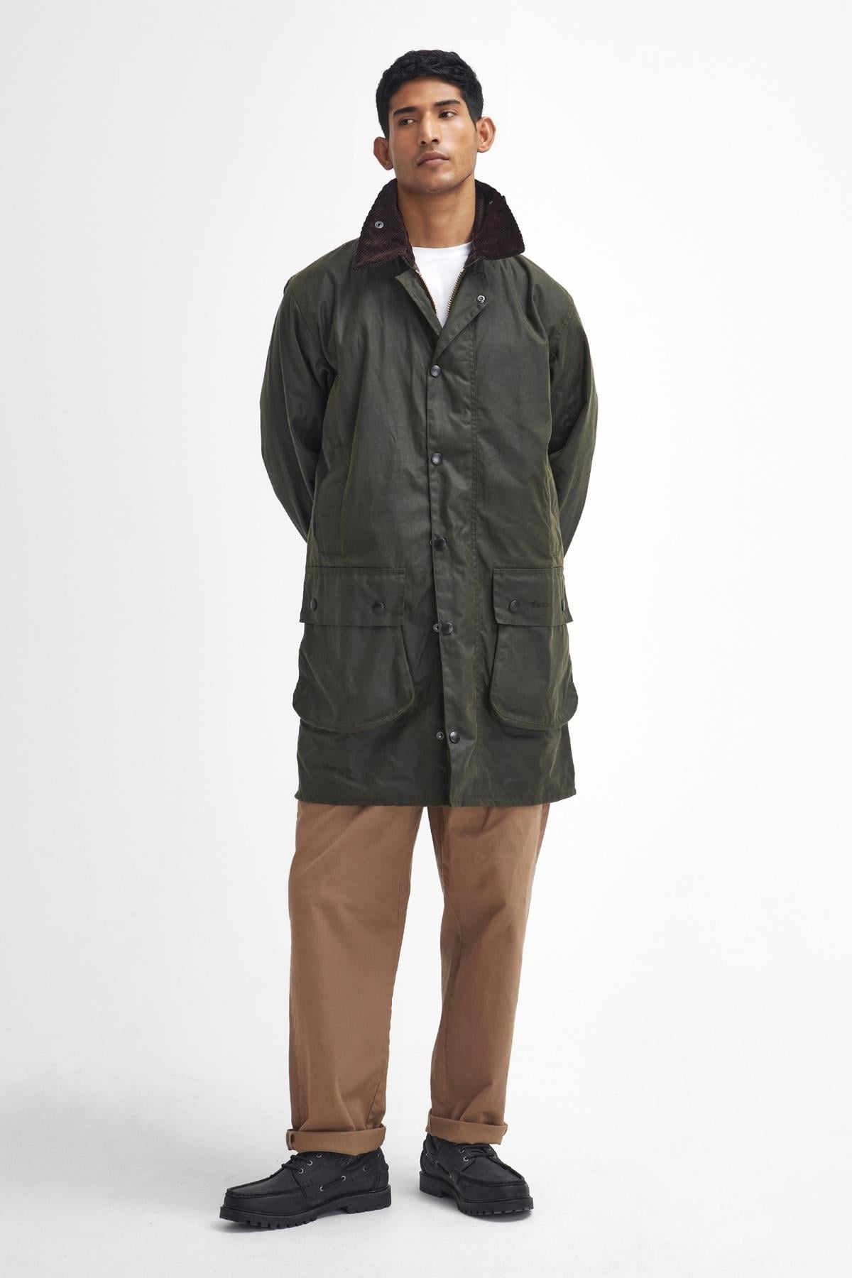 Barbour Border Yağlı Ceket OL99 Archive Olive
