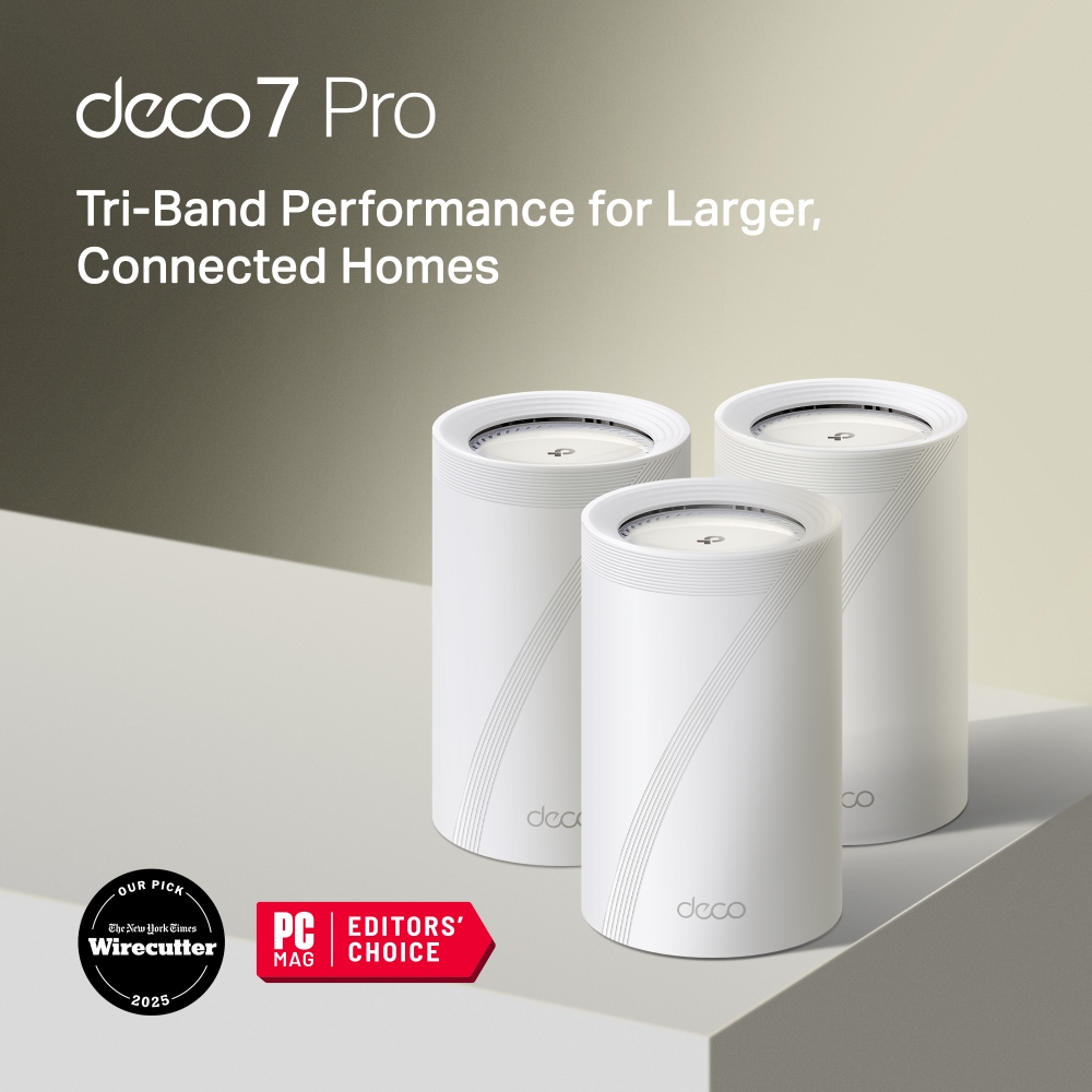 Deco BE63 | Deco 7 Pro BE10000 Whole Home Mesh WiFi 7 System | TP-Link