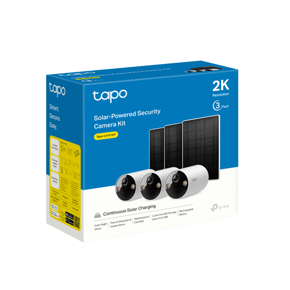 Tapo C410 KIT | Solar-Powered Security Camera Kit | TP-Link Pakistan