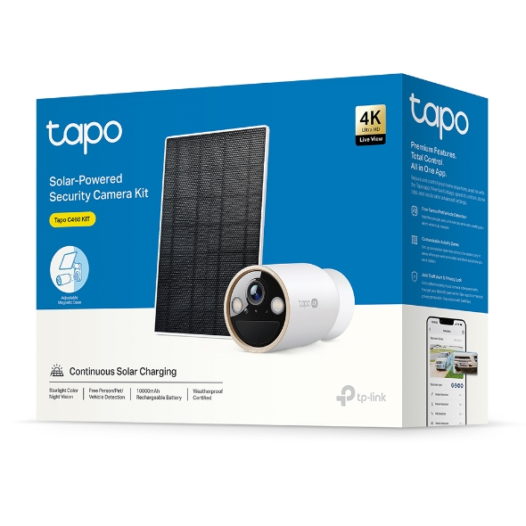 Tapo C460 KIT | 4Kソーラー給電セキュリティカメラキット | TP-Link 日本