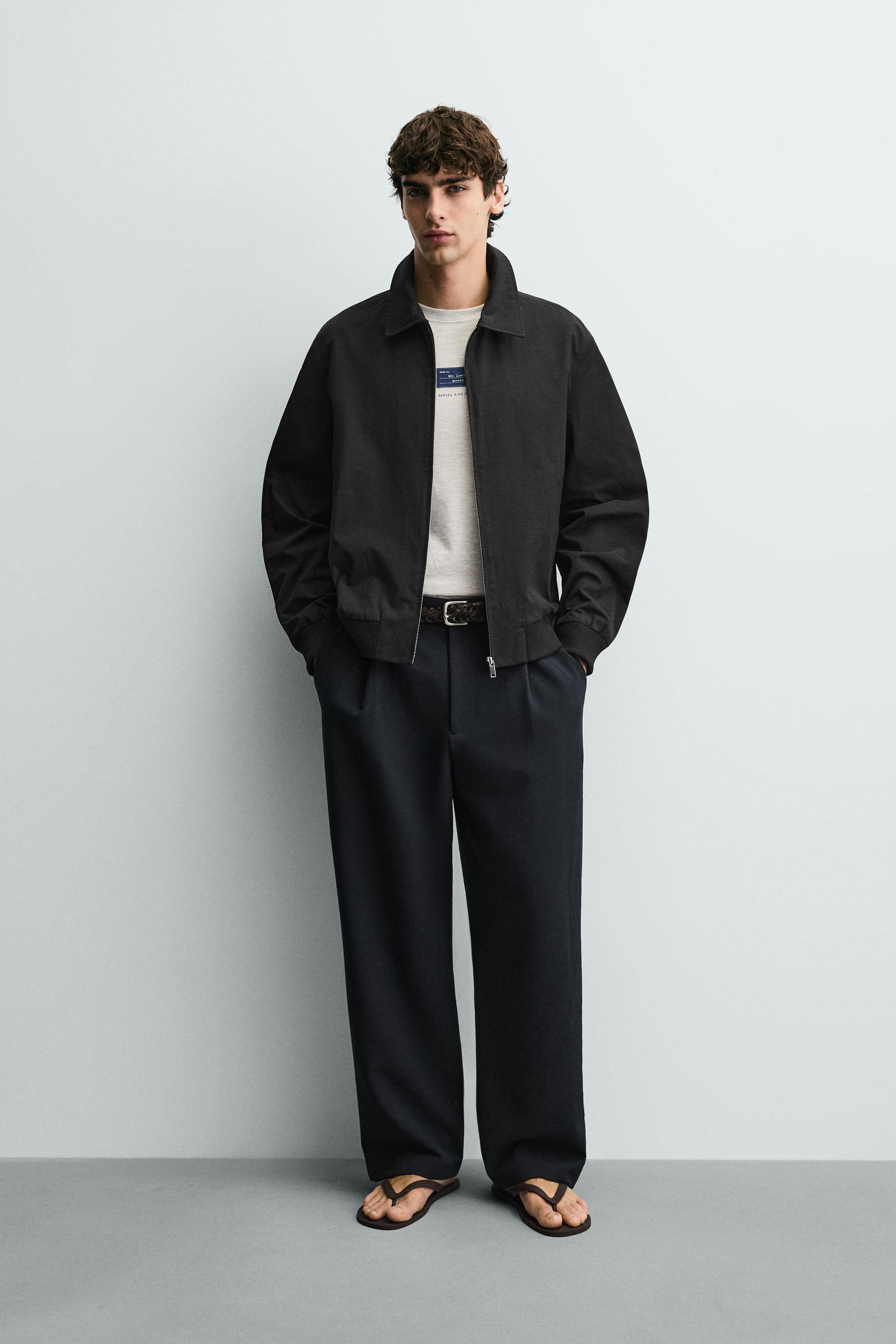 撥水加工入りテクニカルジャケット - ブラック | ZARA Japan / 日本