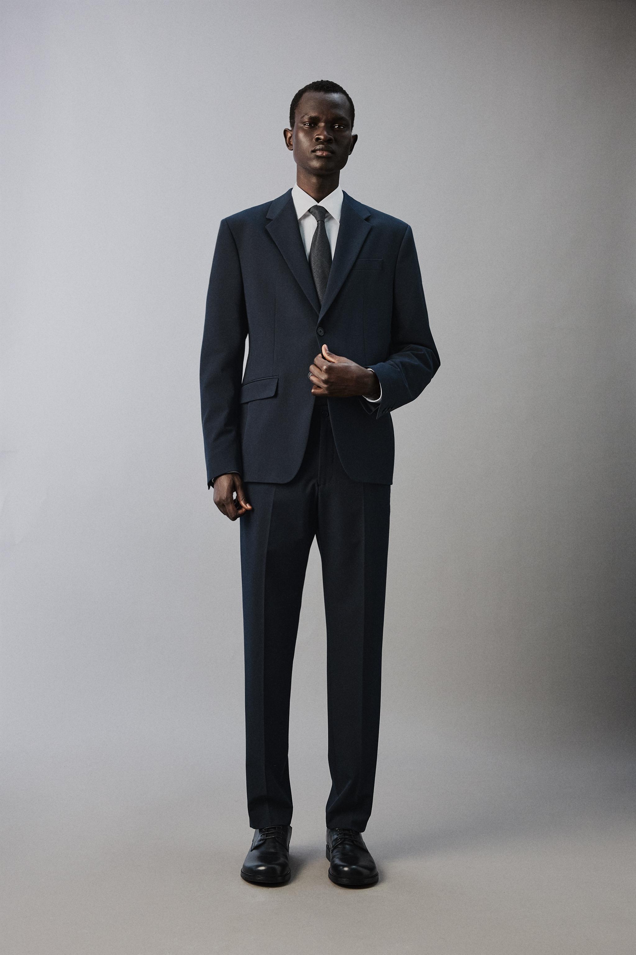 COMFORT SUIT BLAZER - Navy blue | ZARA United States