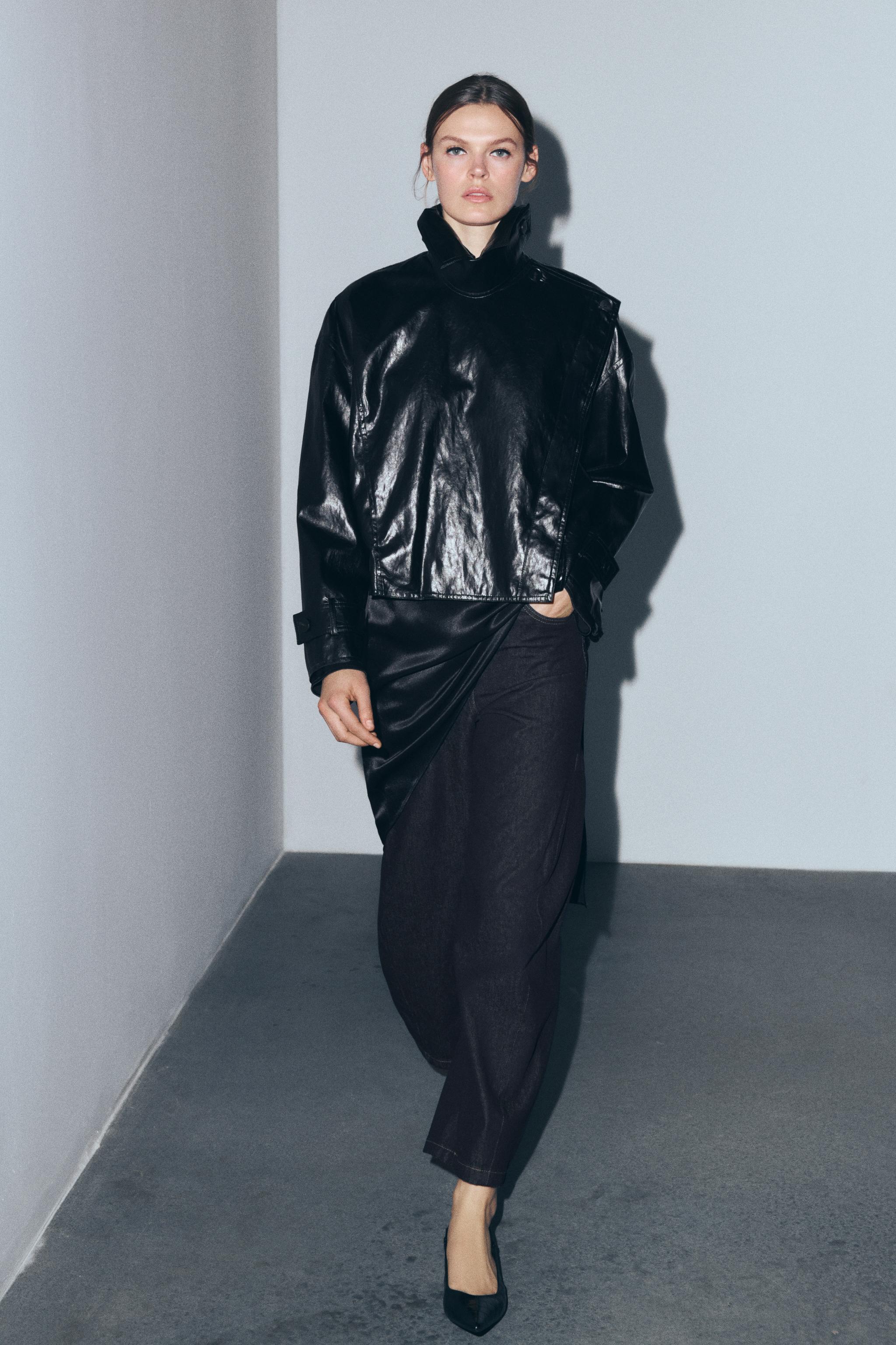 Zara ZW COLLECTION SHINY JACKET | Place Rosemère