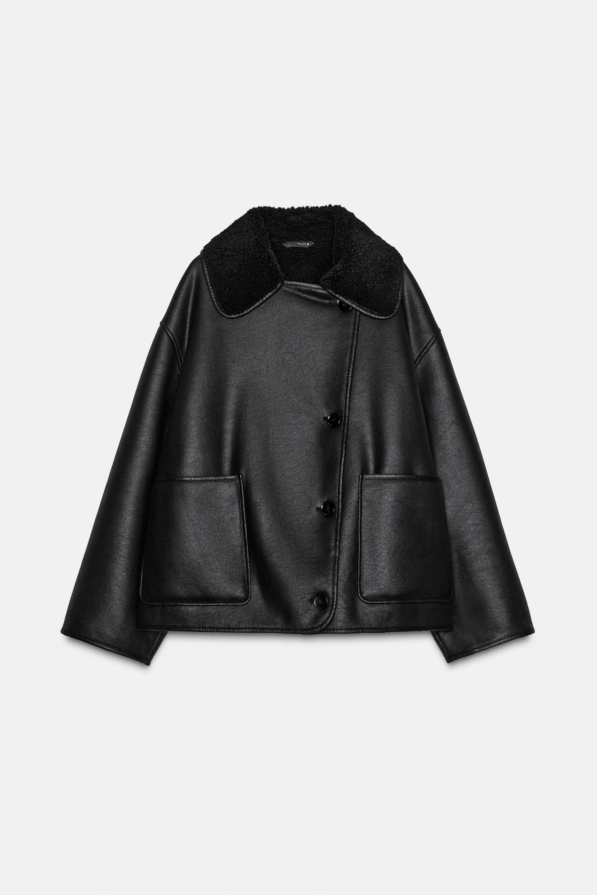 ZW COLLECTION DOUBLE-FACED JACKET - Brown / Ecru | ZARA United States