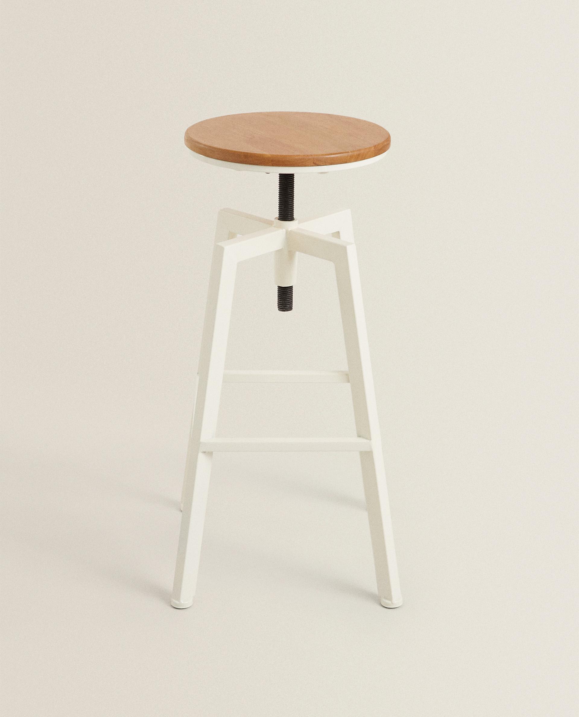 ウッド＆メタル 回転式ハイスツール | Zara Home 日本/Japan