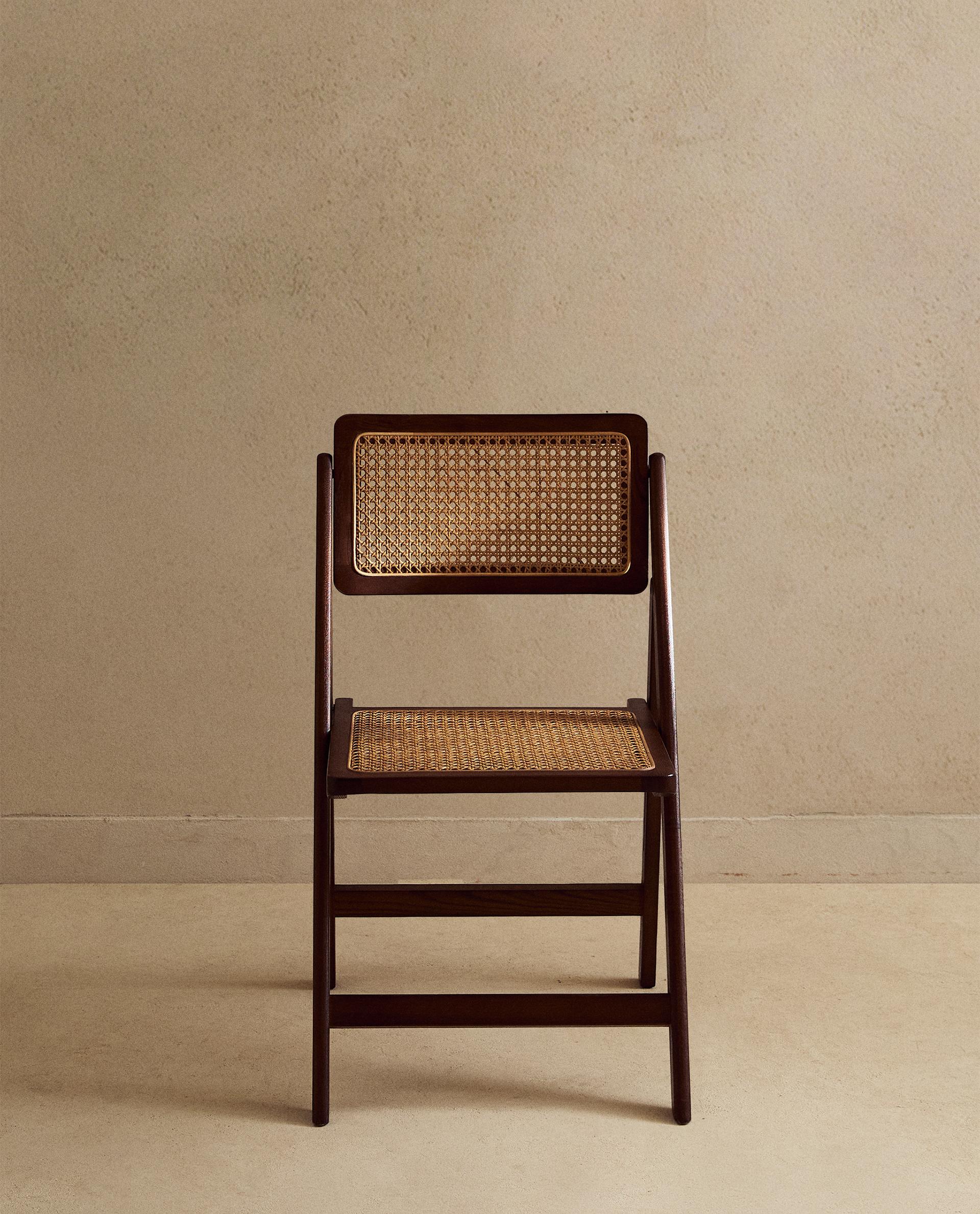 RATTAN AND WOOD FOLDING CHAIR | Zara Home Estonia