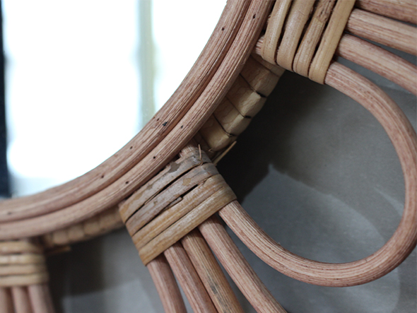 a.depeche rotta rattan mirror fleur / アデペシュ ロッタ ラタン