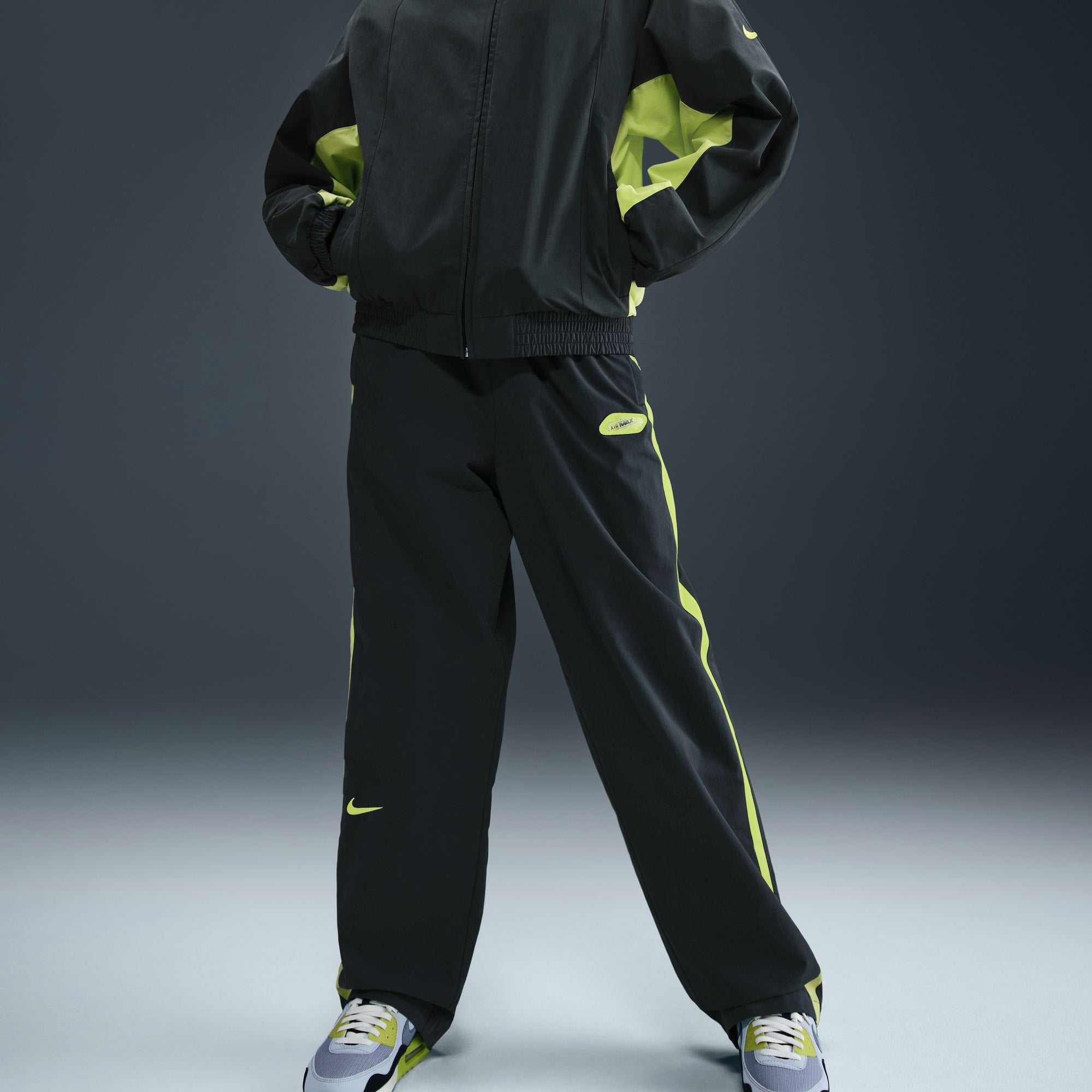 Nike x Patta Track Pants 'Black/Cyber'