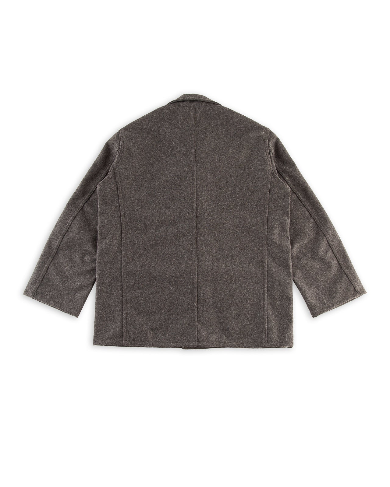 Monitaly Italian Jail Jacket - Charcoal Melange Wool Flannel