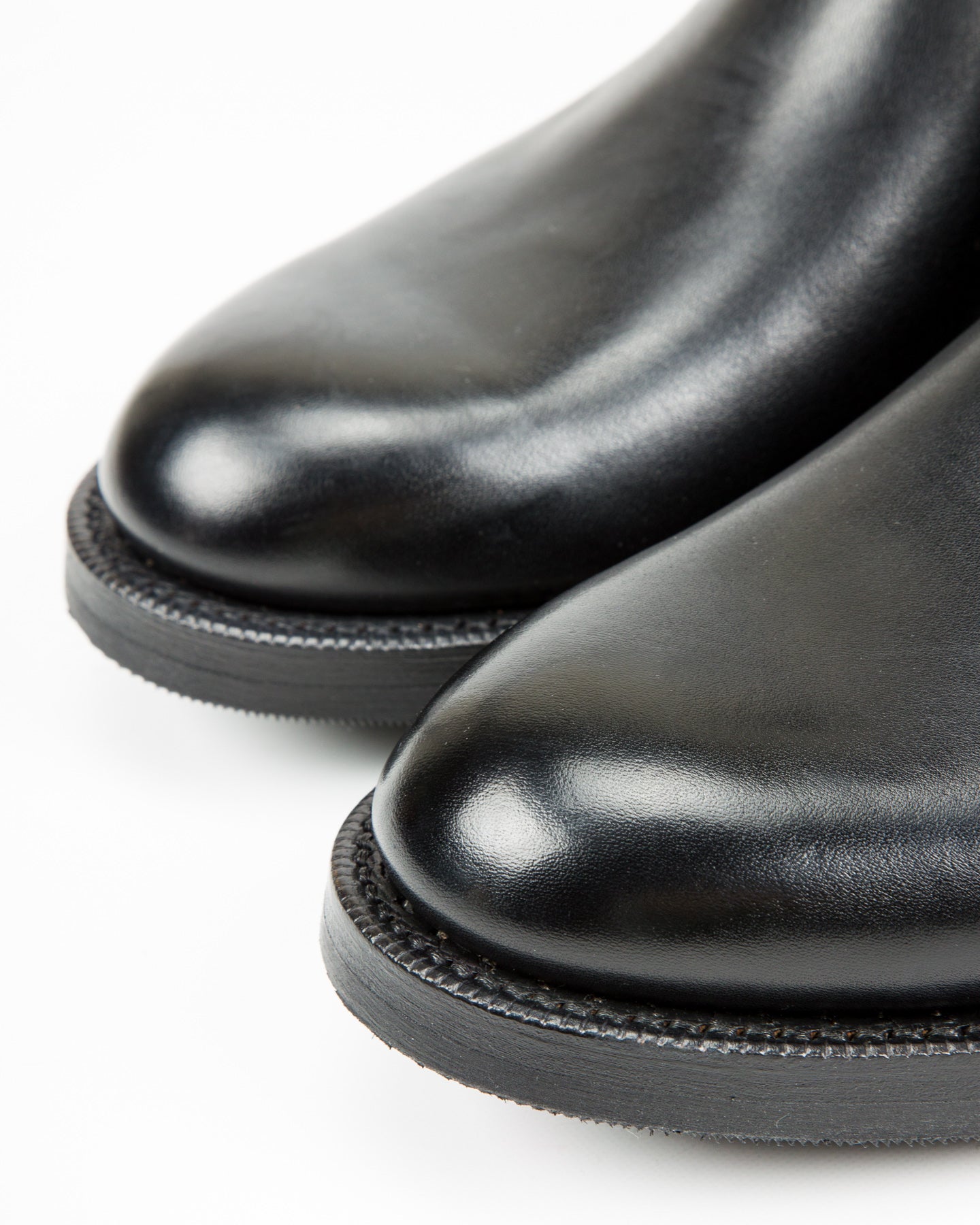 Rolling Dub Trio Gleaners Side Zip Boots - Black Japanese Box Calf