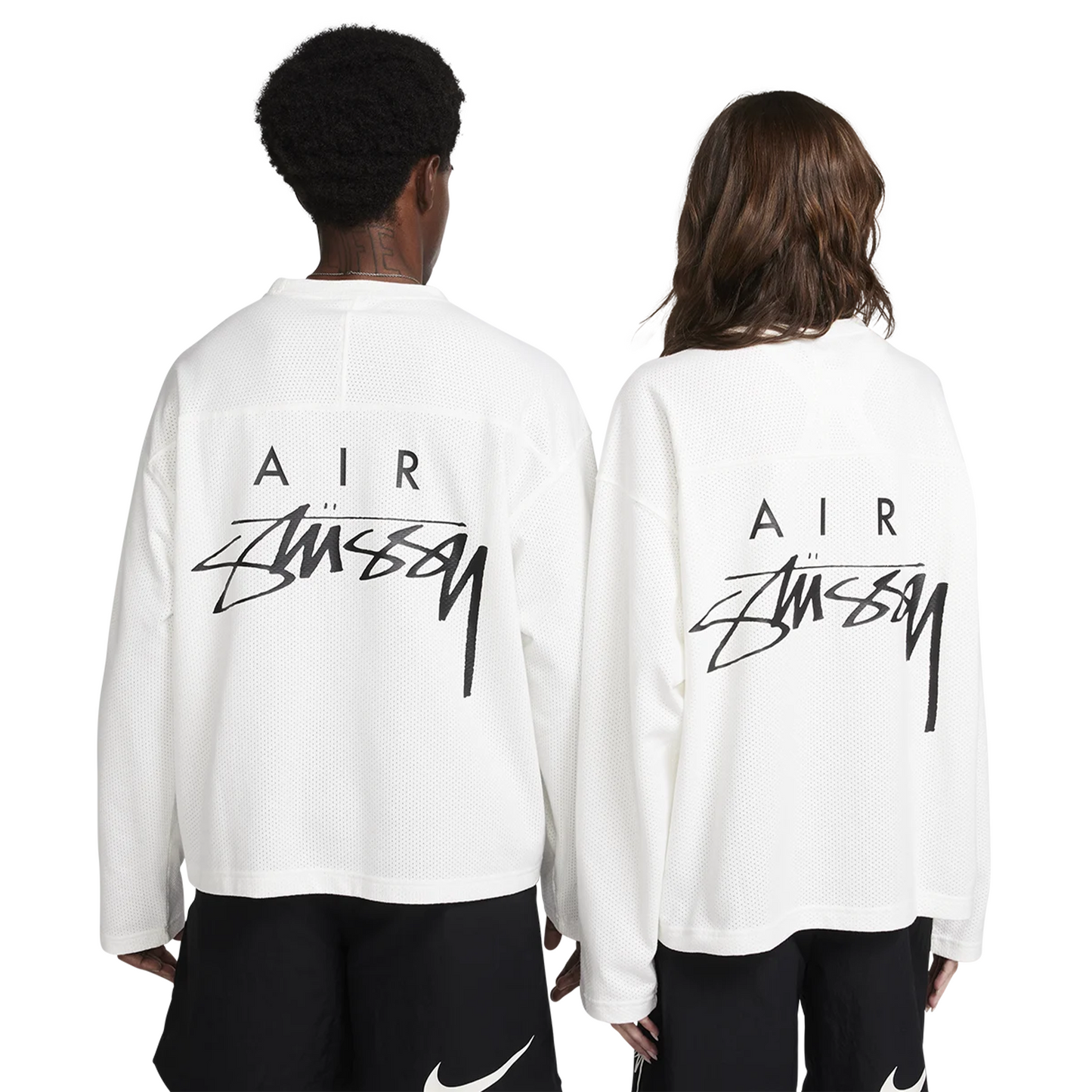 Nike x Stüssy Dri-FIT Long Sleeve Mesh Jersey White (FW23