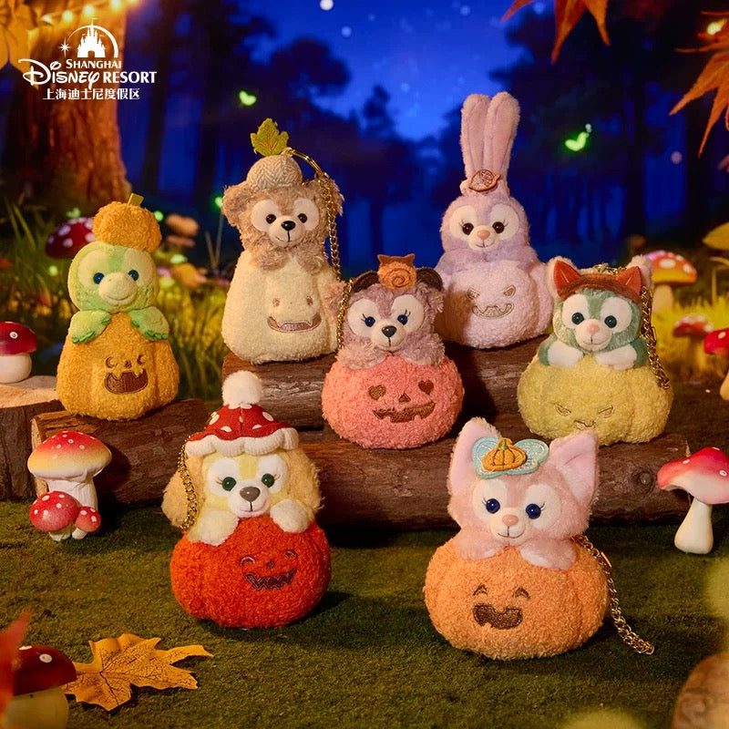 ハロウィン かぼちゃ ダッフィー ぬいぐるみキーチェーン｜上海
